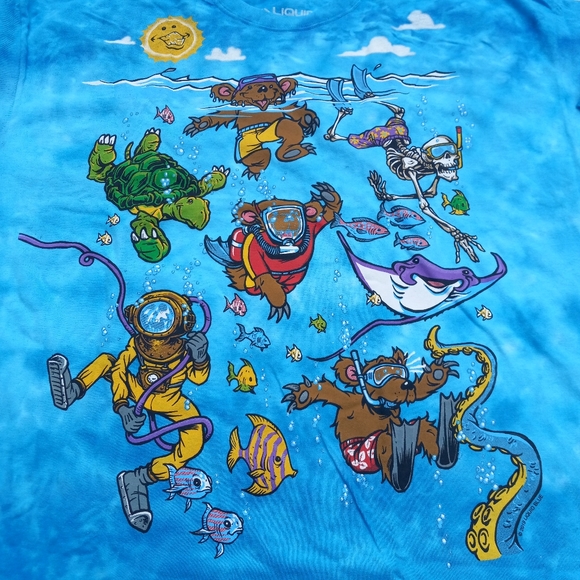 Grateful dead sea swimming tee shirt - Picture 7 of 8